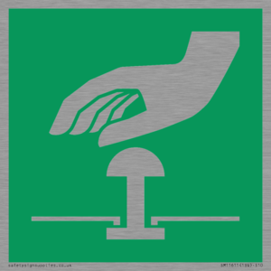 E020 safe condition emergency stop button